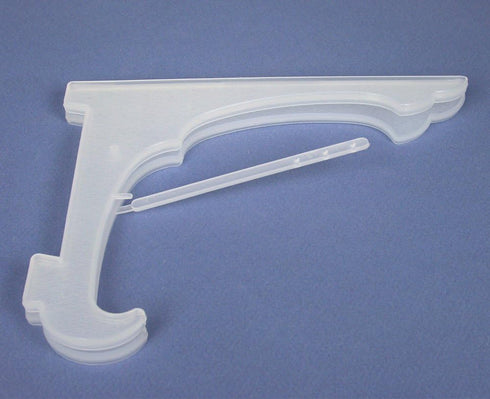 Clear Frosted Plastic Economy Easels with Locking Bar 7 Inch (Pack of 10)...