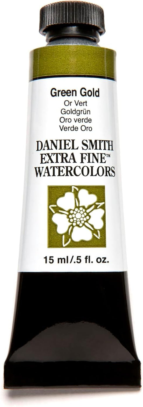 Daniel Smith, Green Gold Extra Fine Watercolor 15ml Paint Tube, 15 ml, 5 Fl Oz (284600139)...