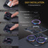 Camera Lens Protector for iPhone 14 Pro & iPhone 14 Pro Max, Tempered Glass Lens Protector Aluminum Alloy Ring Camera Cover Fits for iPhone 14 Pro...