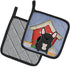 Caroline's Treasures BB2768PTHD Dog House Collection French Bulldog Black Pair of Pot Holders Kitchen Heat Resistant Pot Holders Sets Oven Hot Pad...
