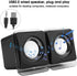 Computer Speakers for Desktop PC Laptop Mac, USB 2.0 Mini Wired Combination Speaker Dual Stereo Clear Speaker System with Volume Control...