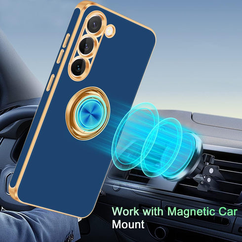 Fingic Samsung Galaxy S23 Plus Case, Galaxy S23 Plus Case with 360° Ring Holder Phone Case for Women Girls Slim Kickstand Magnetic Support Car Mou...