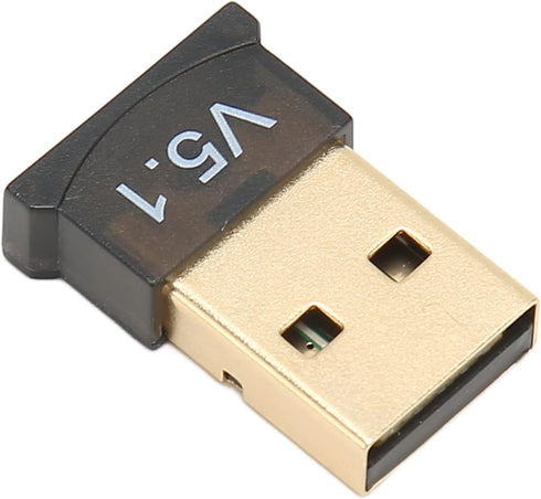USB Bluetooth Adapter, Driver Long Range Bluetooth 5.1 Dongle Receiver for PC, Backward Compatible with Bluetooth 2.1/3.x/4.x?Plug and Play for Wi...