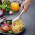 2 Pieces Spaghetti Spoon Set, Pasta Fork, Pasta Spoon, Spaghetti Sever, Pasta Tongs, Durable Stainless Steel Pasta Server and Tongs, Heat Resistan...