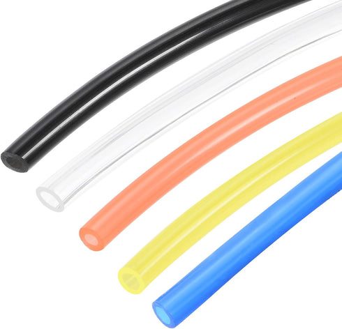 Pneumatic Tubing Pipe,6mm x 4mm Blue PU Polyurethane Tube,19.7FT 6M,PU Air Line Tubing Hose Tubes for Air Compressor,Fluid Transfer,Air Brake...