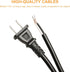 Replacement Power Cord 8FT 16/2 Power Tool Cord Supply Cable for AC Appliance for Drills, Sanders, Chop Saws, Grinders, Vacuums, Miter Saws, Appli...