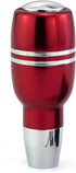 Push Button Car Knob Shifter Handle, Aluminum Alloy Gear Stick Shift Fit Most Automatic Transmissions, Red...