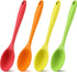 Shappy 4 Pieces Silicone Mixing Spoon Spatula Scrapers for Cooking, 10.6 Inch Heat Resistant Large Non Stick Basting Utensil for Mixing, Baking, S...
