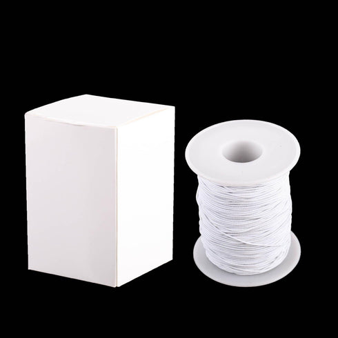 0.8 mm Elastic String Cord Stretchy Bracelet String Beading Thread for Jewelry Making and Bracelet Making, 109 Yards, White...