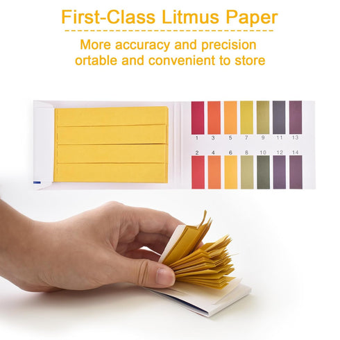 6 Pack pH Test Strips, 480 Strips Full Range 1-14 Universal pH Test Litmus Paper pH Soap Making Testing Strips, pH Balance Test, pH Paper Test Str...