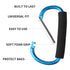 4 Pack Large Carabiner 5.5" D Style Click and Carry Bag Carrier Stroller Hooks(Light Blue and Rose red)...