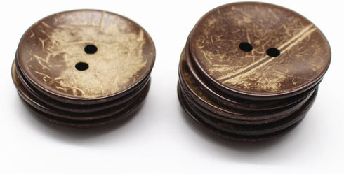YaHoGa 15PCS Natural Coconut Shell Buttons 45MM Large Coconut Buttons for Sewing DIY Crafts (45mm)...