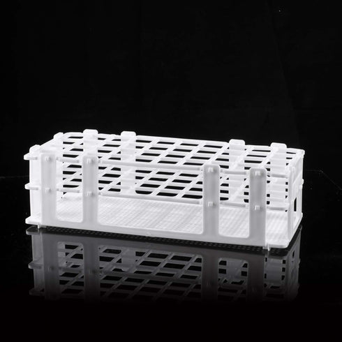 Eowpower Plastic Lab Test Tube Rack Storage Stand Holder Detachable for 20mm Test Tubes, 40 Holes Pack of 1...