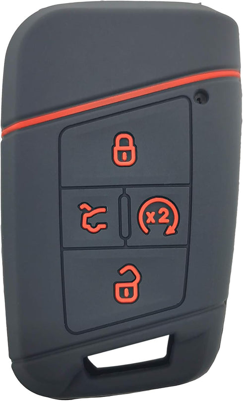 2Pcs Coolbestda Compatible with 2019 2020 2021 2022 2023 2024 VW Volkswagen Tiguan Atlas Jetta Passat Golf Alltrack Push Start 4B Key Fob Case Cov...