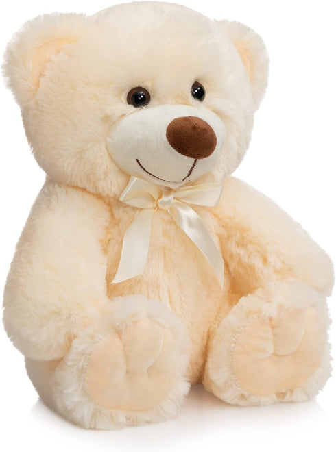 Super Color Teddy Bear Stuffed Animals Plush Toy for Children Girlfriend Family Congratulations Baby Shower Birthday Beige 14 inch...