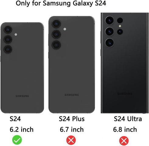 2 Pack Matte Privacy Tempered Glass for Samsung Galaxy S24 Anti-glare Anti-Spy Screen Protector Anti-Peeping Film Support Finger Unlock 6.2 inch...