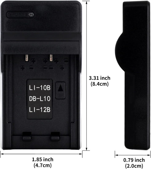 LI-10B USB Charger for Olympus Camedia C-470, C-50, C-5000, C-60, C-70, C-7000 Zoom, C-760, C-765, C-770 Ultra Zoom, D-590 Zoom, Camedia X-1, X-2,...