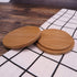 Pack of 4 Bamboo Cup Cover Wooden Coffee Mug, Wooden Tea Glass Drink Cup Lid Set...