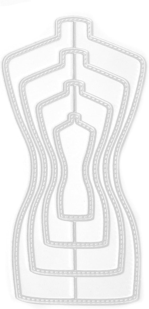 Cheongsam Frame Paper Cut Metal Craft Dies Card Making Stencils DIY Manual Scrapbooking New Embossing Dies 2024 (1491)...