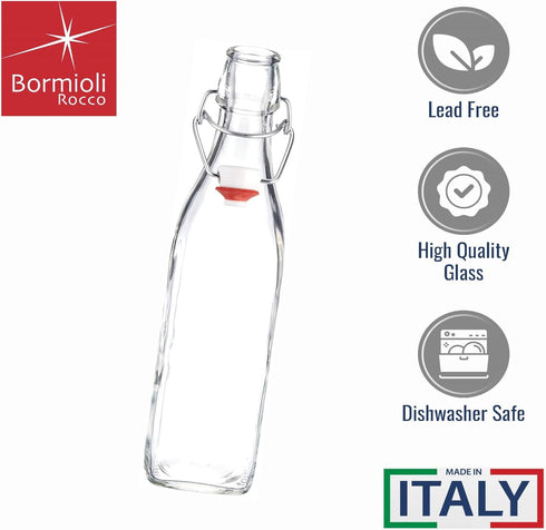 Bormioli Rocco Square Swing Bottle 33.75 Ounce...