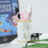 Winterworm Resin Music Notes Pencil Pen Container,Piano Pencil Cup Musical Melody Theme Pen Holder Cup Pencil Pot Desktop Makeup Brush Organizer f...