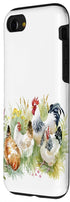 iPhone SE (2020) / 7 / 8 Cute Chicken Farm Animal Watercolor Farm Lover Case...