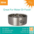 Stainless Steel Double-Wall Insulated Non-Slip for Dog, Cat, Pet Food and Water Bowl | Silver, 32 oz. (PN: DWB-Silver-32)...