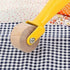 1Pc Yellow Mini Quilting Press Roll, Seam Roller Wallpaper Roller Pressing Wheel,Sewing Pressing Wheel,Seam Roller Sewing Notion Handmade Toolwood...