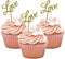 LOVE Cupcake Toppers, Glitter Dessert Food Cake Picks for Baby Shower Wedding Engagement Bridal Birthday Party Supplies (20PCS Golden)...
