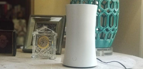 Clean Lines, Modern Design, Long Running, White Essential and Aroma Oil Diffuser, Room and Air Freshener, Bathroom and Kitchen Decor...
