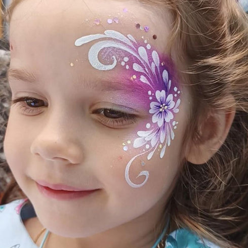 81 Pcs Face Painting Stencils 3"x5.5", Body Facial Painting Stencils, Reusable Flowers Mermaid Scale Leopard Cracks Claw Stencils Makeup Kit Face ...