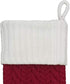 21 Inch Cable Knit Monogram Christmas Stocking (Embroidered K)...