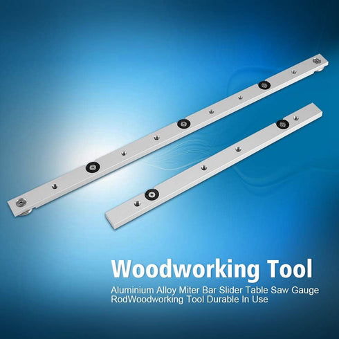 Miter Bar, Aluminium Alloy Miter Bar Slider Table Saw Miter Gauge Rod Woodworking Tool Jig and Fixture Bar for Building Various Jigs on Your Table...
