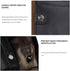 Men's Folding Double Zip Wallet RFID Blocks Retro Short Coin Purse...