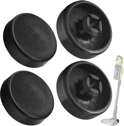4 Pack Upgraded Replacement Wheel for Ryobi Cordless Stick Vacuum 18v One+ Hp & 18v One+ PCL720K, PBLSV716K, Replacement Cordless Vacuum Cleaner W...