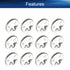 Bettomshin 100Pcs M6 x 15mm Internal Tooth Starlock Washers, 304 Stainless Steel Bearing Clamp Push On Speed Clips Fasteners, Quick Speed Locking ...