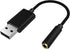 USB to 3.5mm Sound Card 2-in-1 Audio Adapter Cord for Astro A10 A40 Turtle Beach HyperX Cloud SteelSeries Sennheiser Razer & Other Gaming Smartpho...
