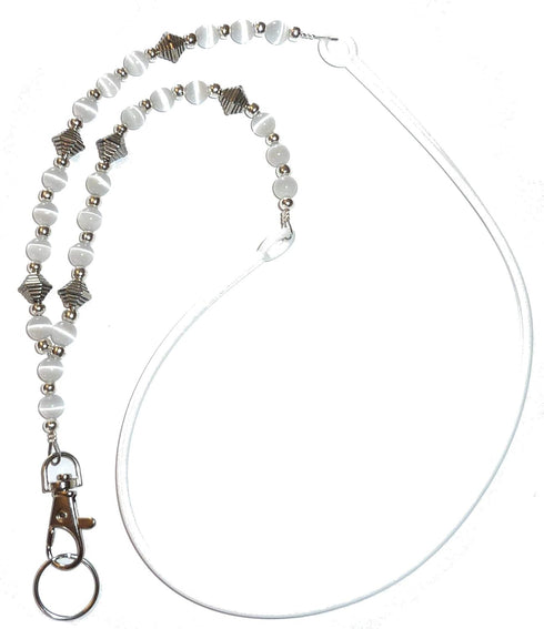 Hidden Hollow Beads Beaded Women's Lanyard Strap, Cell Phone Exersize Teacher Nurse Keys Keychain ID Card Badge Holder...