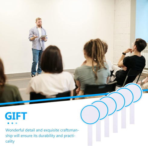 Dry Erase Paddle Board Dry Erase Answer Paddles 6Pcs Handheld Double Sided Paddles Mini White Boards Small White Board Dry Erase Signs for Classro...