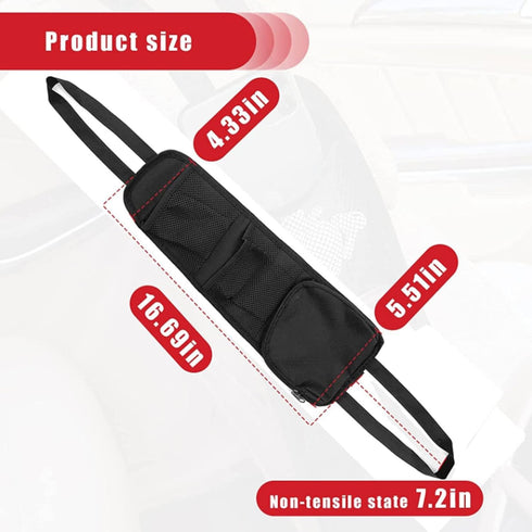 Car Seat Side Organizer,Car Seat Net Organizer,Car Seat Side Hanging Bag,Automobile Seat Storage Hanging Bag,Phones, Drink, Stuff Holder with Mesh...