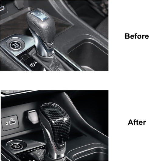 for Nissan Sentra Altima 2024 2023 2022 2021 2020 Accessories Auto Center Console Gear Shift Knob Cover Trim Cap Gear Panel -Carbon Fiber Style...