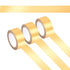 3PCS Gold Washi Tape - Metallic Foil Masking Tapes Stickers Self Adhesive Art Paper Tape Decorative Graphic Tape for DIY Craft Scrapbooking Gift W...