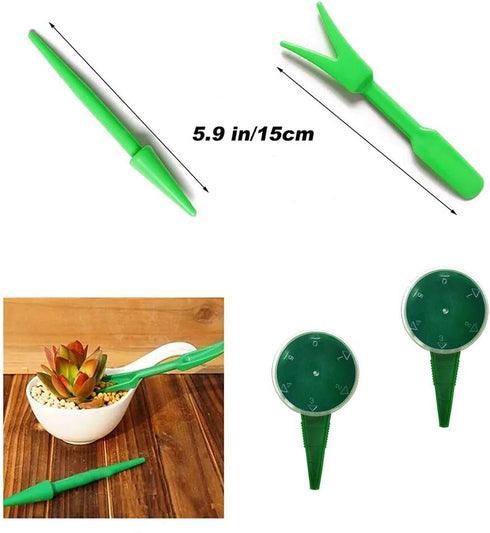 Rocutus 6 Pack Sowing Seeds Planter,Adjustable Hand Held Garden Flower Grass Plant Seeder Tool for Indoor and Outdoor...