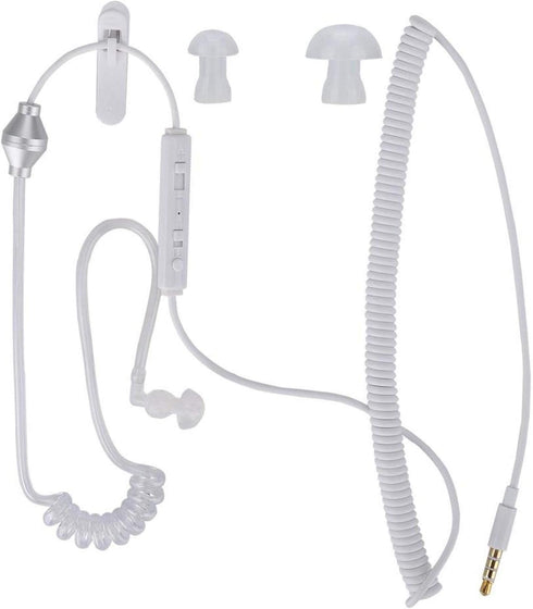 Earphone,Wireless Bluetooth Monaural 3.5mm Headphone Air Tube in Ear Antiradiation Earphone Stereo Headset,Flexible and...