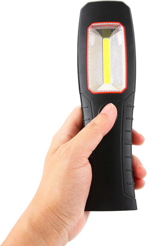 LED Magnetic Battery Work Light,Portable 2 Modes COB Trouble Lamp with Hook for Mechanic,Emergency,Camping,Home,BBQ,Grill(Battery NOT Included)...