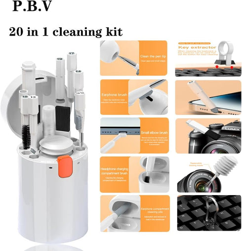 Laptop Cleaning Kit - MacBook Keyboard Cleane - Keyboard Cleaning Kit - Keyboard Cleaner - Brush Tool for PC TV Phone Computer Screens Cleaners Sp...