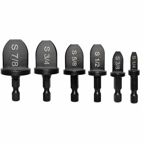6PCS HVAC Swaging Tool, HVAC Repairing Set Air Conditioner Copper Tube Expander Drill Bit Soft Copper tubing Tool bit with 1/4''? 3/8''?1/2''? 5/8...