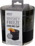 Host Freeze Cooling cup, Old Fashioned Glass with Silicone band for Bourbon, Scotch, and Whiskey, whisky gifts for men, Set of 1, Smoke...