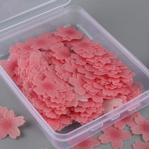 70pcs 0.9" Edible Wafer Paper Pink Cherry Blossom Flowers Cupcake & Cake Toppers,Lollipop Decoration...