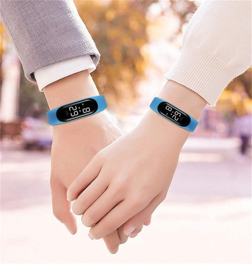 CdyBox 10 Pack 50 Meters Waterproof Led Digital Boys Girls Student Touch Screen Sport Watch Silicone Women Men Wristwatch Gifts...